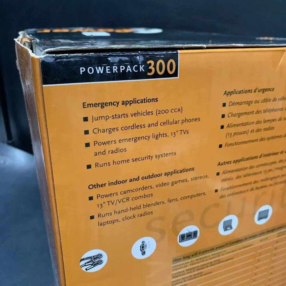Xantrex Power Pack 300 Watt Portable Power Unit 12 Volt Vehicle Jumper